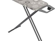 WENKO Bügelbrett Modell Classic Black, Bügelfläche 120x38 cm, höhenverstellbarer Bügeltisch, platzsparend klappbar