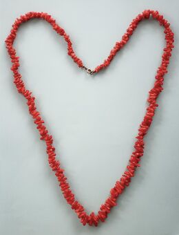 Lange Halskette Astkoralle, ArtDéco, 76 cm - Berlin Steglitz-Zehlendorf