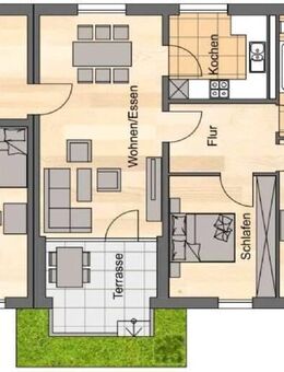 4 Raum-Wohnung, Terrasse, Badewanne+Dusche - Jena