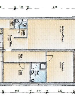 Lage, Größe und sofort verfügbar - 4 Zimmer ETW mit Tiefgarage zentral in Lüneburg - Lüneburg