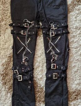 Damen,Herren Gothic Hose schwarz sehr guter Zustand,42/44,Versand - Eilenburg
