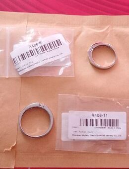 2x Ring Edelstahl Damenringe Eheringe Verlobungsringe Freundschaftsring Schmuck - Landau (Pfalz)