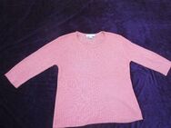 NEU * Edel * klassisch * Dreiviertel Arm * Ripp * Feinstrick * Pullover "Gabriele Schacure" Gr. 44- 46/ L * lachs * hummer * Pastell * - Riedlingen Zentrum