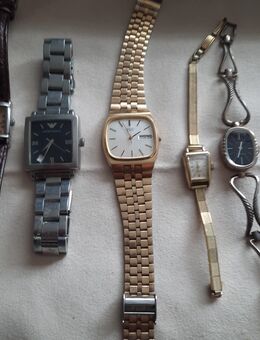 Versch.Armbanduhren.Reisewecker, - Heidenrod