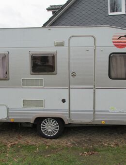 4 Personen Wohnwagen mieten leihen - Dethleffs Camper 430T - 100 Km/h mit Fahrradträger - Ebstorf (Klosterflecken)