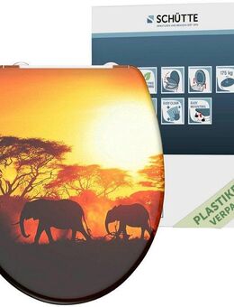 Schütte WC-Sitz Africa, Duroplast, mit Absenkautomatik und Schnellverschluss