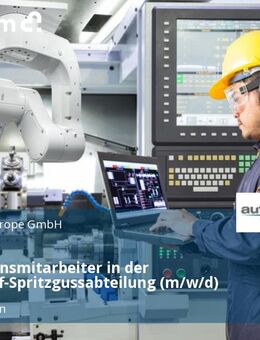 Produktionsmitarbeiter in der Kunststoff-Spritzgussabteilung (m/w/d) - Langenzenn