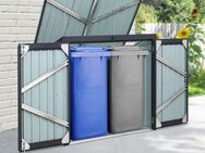 Mülltonnenbox 2er Mülltonnen B135cm Metallblech grau - Rietberg