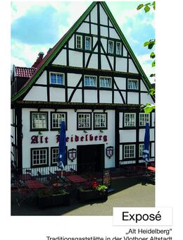 „Alt Heidelberg“ in Vlotho - Traditionsgaststätte zu verpachten! - Vlotho Zentrum