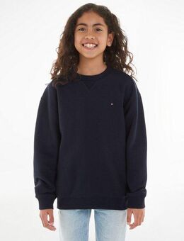 Tommy Hilfiger Sweatshirt U TIMELESS SWEATSHIRT Babys bis 2 Jahre, Logostickerei, Rundhals