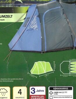 FUN CAMP 4-Personen Großraumzelt - Klipphausen