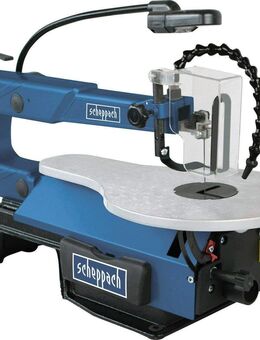 Scheppach Dekupiersäge SD1600V, Modellbausäge mit leistungsstarkem 120W Motor, 50mm Durchlasshöhe und flexibler Gebläsedüse Set5342 - Wuppertal