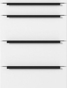 GERMANIA Rollcontainer Mailand, mit 4 Schubladen, optional mit Schubladendämpfung, Utensilienfach, 42x63 cm, Made in Germany