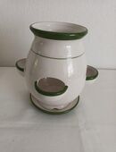 5 Öffnungen Blumentopf Keramik weiß 26cm hoch ca. 15cm Durchmesser in 45259