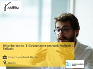 Mitarbeiter:in IT-Governance (m/w/d) Vollzeit / Teilzeit - Berlin