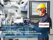Leiter des Teams für Elektrotechnik im Bereich der technischen Gebäudeausrüstung - Düsseldorf
