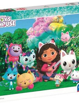 Clementoni® Puzzle Supercolor, Maxi Gabby's Puppenhaus - mit 24 Maxi-Teilen, 24 Puzzleteile, Made in Europe