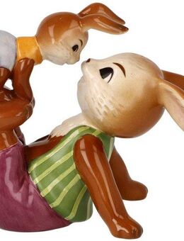Goebel Osterhase Frechdachs (1 St), Sammelfigur, Hasenvater mit Hasenkind