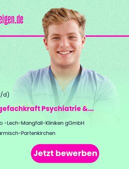 Pflegefachkraft (m/w/d) Psychiatrie & Psychosomatik in Garmisch-Partenkirchen - Garmisch-Partenkirchen