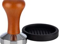 Buddy's Tamper Buddy´s Bar - Barista Edition, Premium, Kaffee Verdichter, rostfreier Edelstahl, Holzgriff