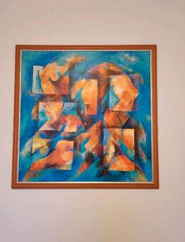Moderne abstrakte Malerei – Acryl auf Leinwand mit Holzrahmen - Oberhausen