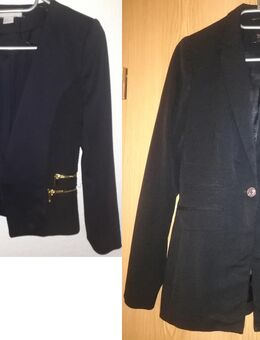 2 informelle Blazer dunkelblau (38) H&M und schwarz (36) C&A, kaum getragen - Wernigerode Zentrum