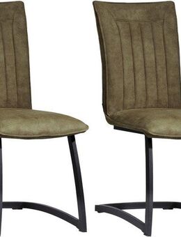 OMG Design Freischwinger Amara (Set, 2 St), Esszimmerstuhl, Küchenstuhl, pflegeleichter Bezug