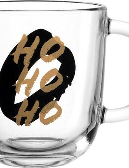LEONARDO Tasse SILENZIO mit Spruch, Glas, -HOHOHO-, 400ml