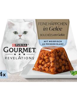 12 + 4 gratis! 16 x 57 g Gourmet Revelations - Fine Cuts: Weißfisch