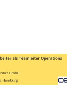 Lagermitarbeiter als Teamleiter Operations (m/w/d) - Hamburg