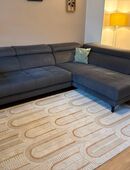 Eckcouch Sofa Couch mit Motor elektrisch Ausziehbar grau in 80807