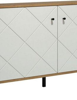 Places of Style Sideboard Tarragona, Sideboard mit 2 Türen & Soft-Close - (B/T/H) 123/40/76 cm