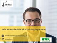 Referent Betriebliche Altersversorgung (m/w/d) - München