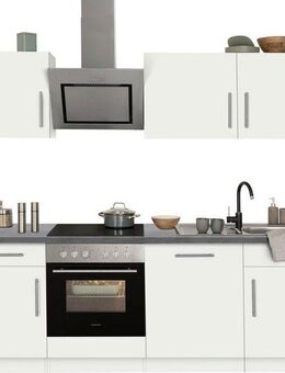 wiho Küchen Küchenzeile Cali - Küche mit E-Geräten - Komplett Set, Breite 220cm, Küche mit Hanseatic E-Geräten