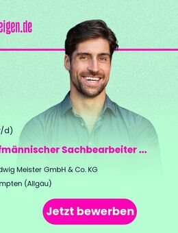 Kaufmännischer Sachbearbeiter (m/w/d) im Einkauf in Vollzeit - Kempten (Allgäu)