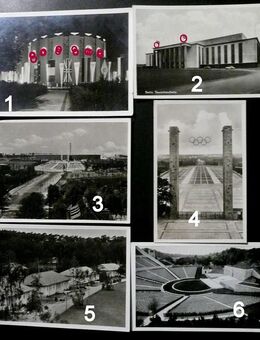 Olympische Spiele 1936 - 6 historische Ansichtskarten - Niederfischbach