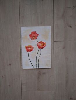 Unikat Aquarell Mohnblüten DIN A4 handgemalt 21 x 29,7 cm - Naumburg (Saale)