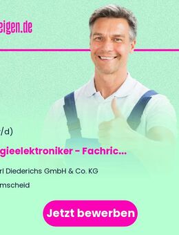 Energieelektroniker (m/w/d) - Fachrichtung Betriebstechnik - Remscheid