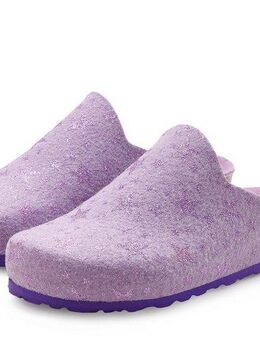 Vivance Pantolette, Clog, Pantoffel, Hausschuh aus Filz mit wärmenden Korkfußbett & Sternenprint