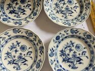 Meissen Porzellan Zwiebelmuster Kobalt blau 6 Speiseteller 24 cm vor 1888 I und II Wahl - Grünendeich