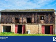 Tabakscheune mit Oderblick und Historisches Reihenmittelhaus - Wohnidylle in Gartz (Oder) - Gartz (Oder)