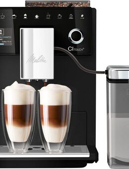 Melitta Kaffeevollautomat CI Touch® F630-112, frosted black, 2-Kammern-Bohnenbehälter, One Touch Bedienung