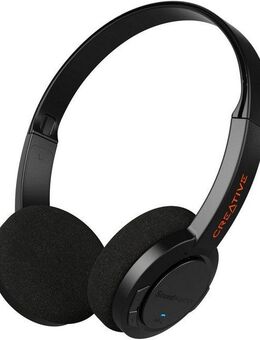 Creative Sound Blaster JAM V2 Bluetooth-Kopfhörer (LED Ladestandsanzeige, Multi-Point-Verbindung, Rauschunterdrückung, kompatibel mit Siri, Google Assistant, Siri, A2DP Bluetooth, AVRCP Bluetooth, Bluetooth, HFP, aptX Bluetooth)