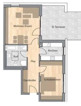 Top moderne 2 Raum-Whg. mit Terrasse und Hauswirtschaftsraum, Bezug ab 01.10.25 - Jena