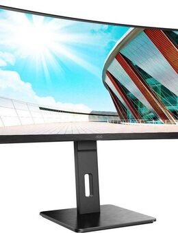AOC CU34P2A Curved-Gaming-Monitor (86,4 cm/34 ", 3440 x 1440 px, UWQHD, 1 ms Reaktionszeit, 100 Hz, VA LCD)