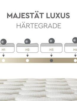 Bonnellfederkernmatratze Majestät Luxus, Matratze 90x200, 140x200 cm & weitere Größen, Yatas Bedding, 30 cm hoch, H3, wendbar, ergonomisch, atmungsaktiv