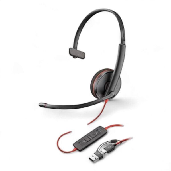 Plantronics USB-A / USB-C Headset Poly Blackwire 3210  PC/Mac  Neuware - Bamberg