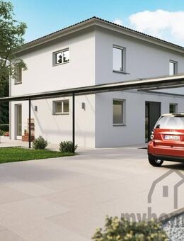 Ein neues Haus mit voller Fantasie, mit neuen Formen und Farben in Greding - Greding