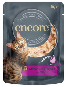 Encore Cat Pouch 16 x 70 g - Hühnerbrust mit Ente
