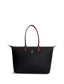 Tommy Hilfiger Tragetasche POPETTE MAXI TOTE, Damen Umhängetasche, Schultertasche mit Leder-Tragegriffen